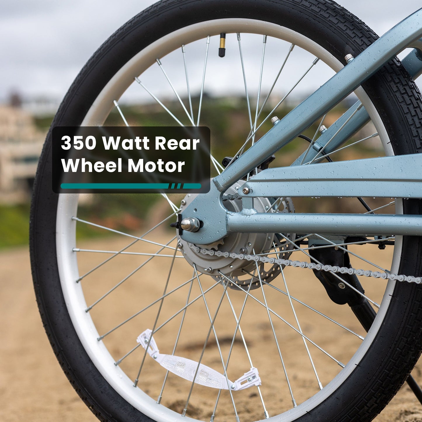 GOTRAX Aeroluxe Electric Beach Cruiser Bike: Stylish, Comfortable, Power-Assisted Rides