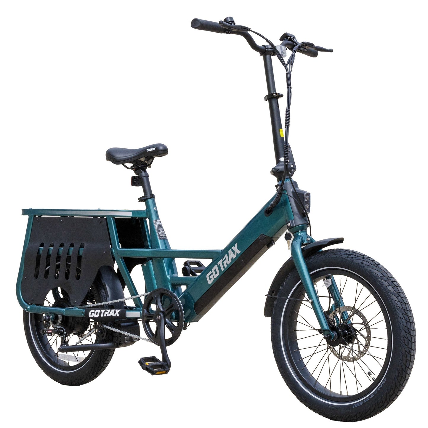 GoTrax Porter Electric Cargo Bike: Integrated Rear Rack, Versatile Commuter E-Bike