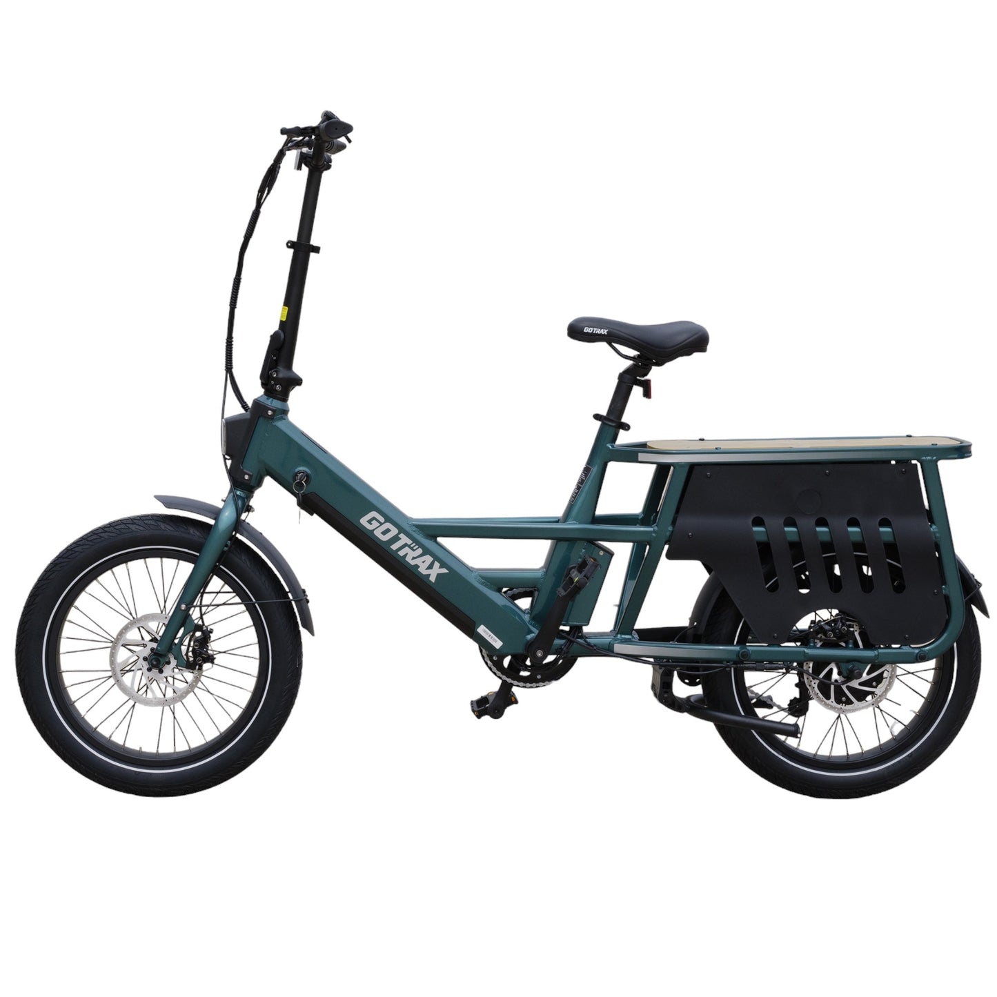 GoTrax Porter Electric Cargo Bike: Integrated Rear Rack, Versatile Commuter E-Bike