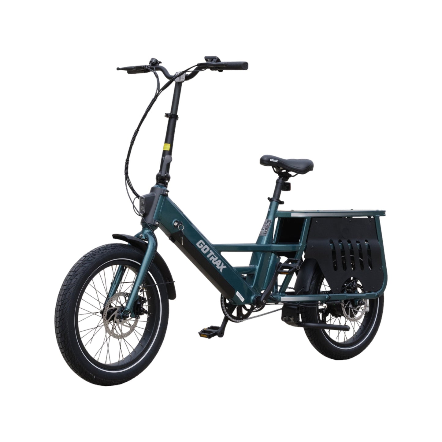 GoTrax Porter Electric Cargo Bike: Integrated Rear Rack, Versatile Commuter E-Bike