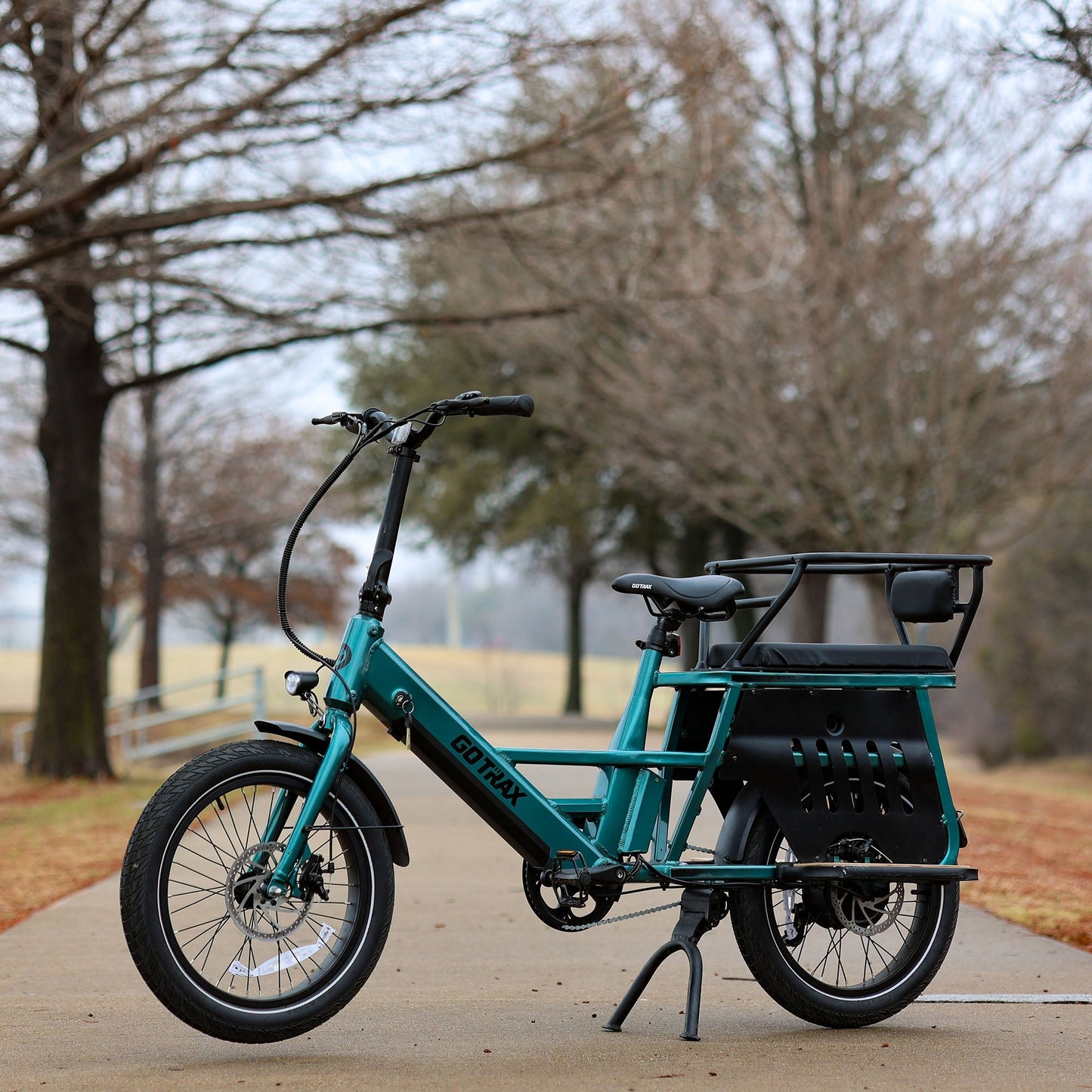 GoTrax Porter Electric Cargo Bike: Integrated Rear Rack, Versatile Commuter E-Bike