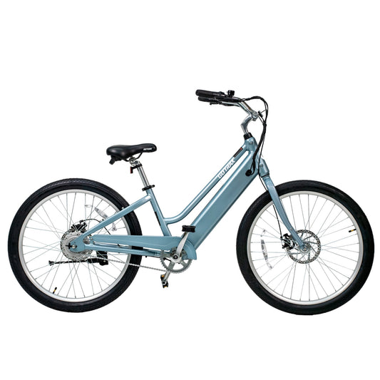 GOTRAX Aeroluxe Electric Beach Cruiser Bike: Stylish, Comfortable, Power-Assisted Rides