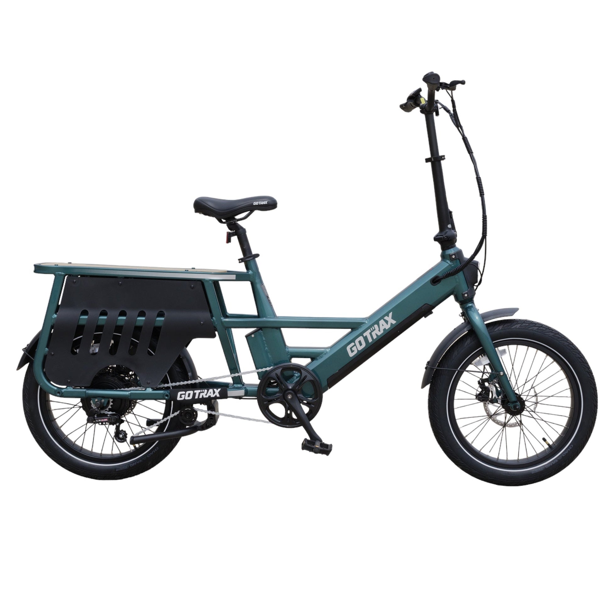 GoTrax Porter Electric Cargo Bike: Integrated Rear Rack, Versatile Commuter E-Bike