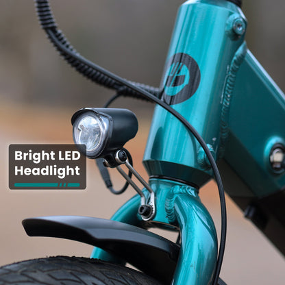 GoTrax Porter Electric Cargo Bike: Integrated Rear Rack, Versatile Commuter E-Bike